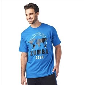 NWOT ZUMBA "Let the Games Begin" Short Sleeve T-Shirt  No Size Tag